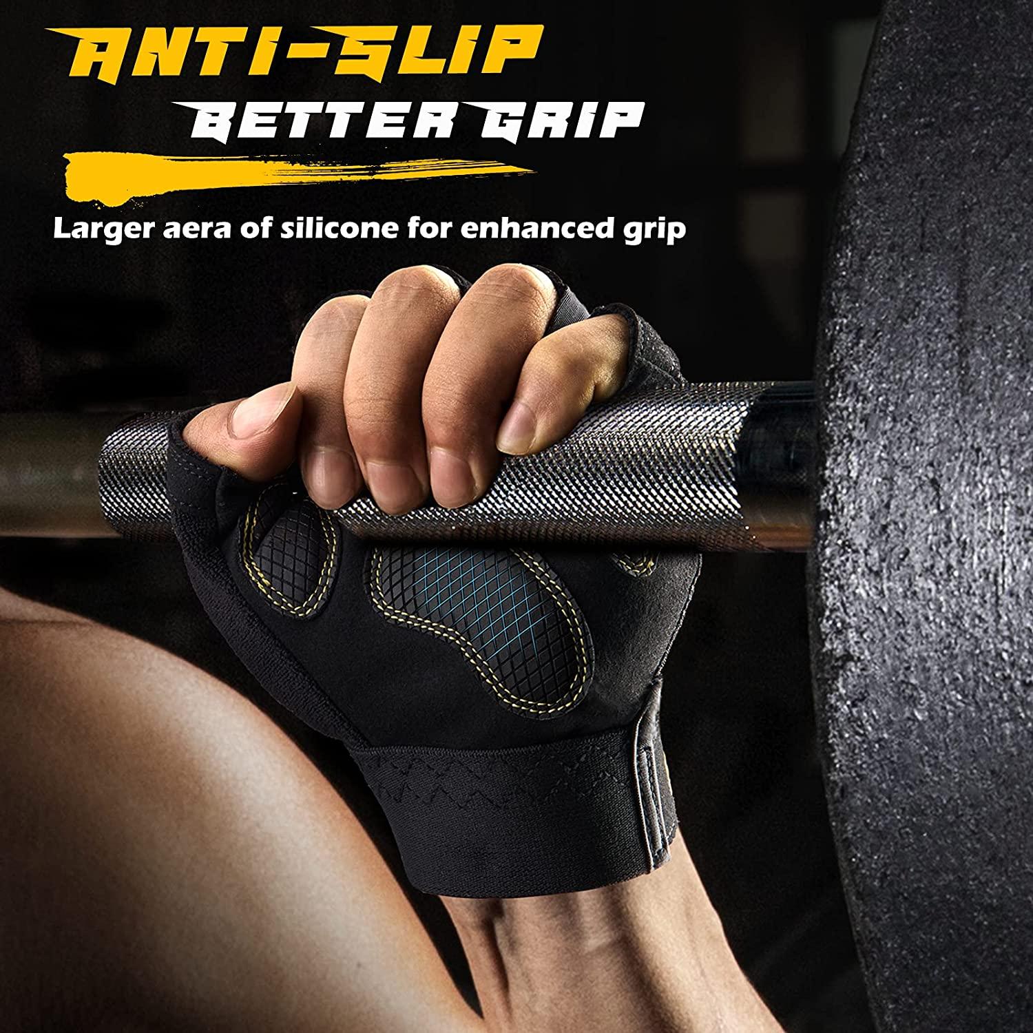 FREETOO Workout Gloves for Men 2021 Latest, Full Palm Protection Ultra