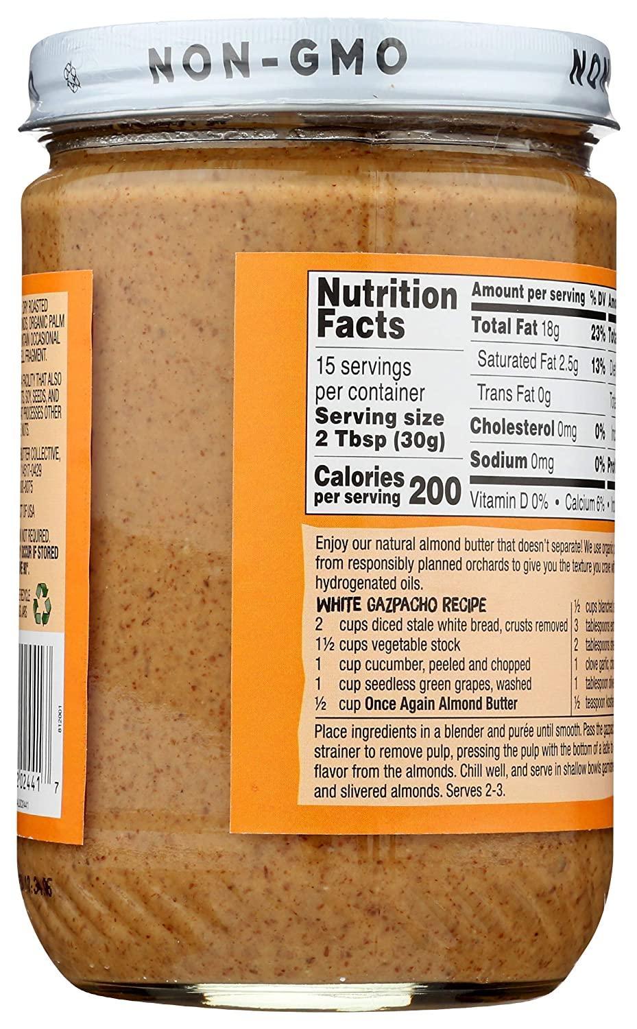 Once Again Almond butter No Stir, 16 oz