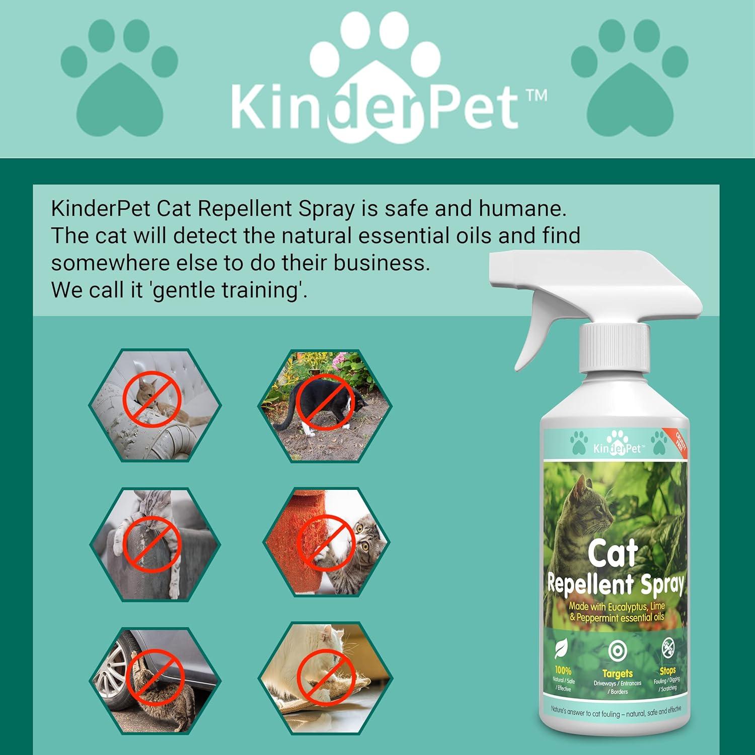 KinderPet Cat Repellent Spray Stop Cats Anti Fouling Cat Deterrent Stop