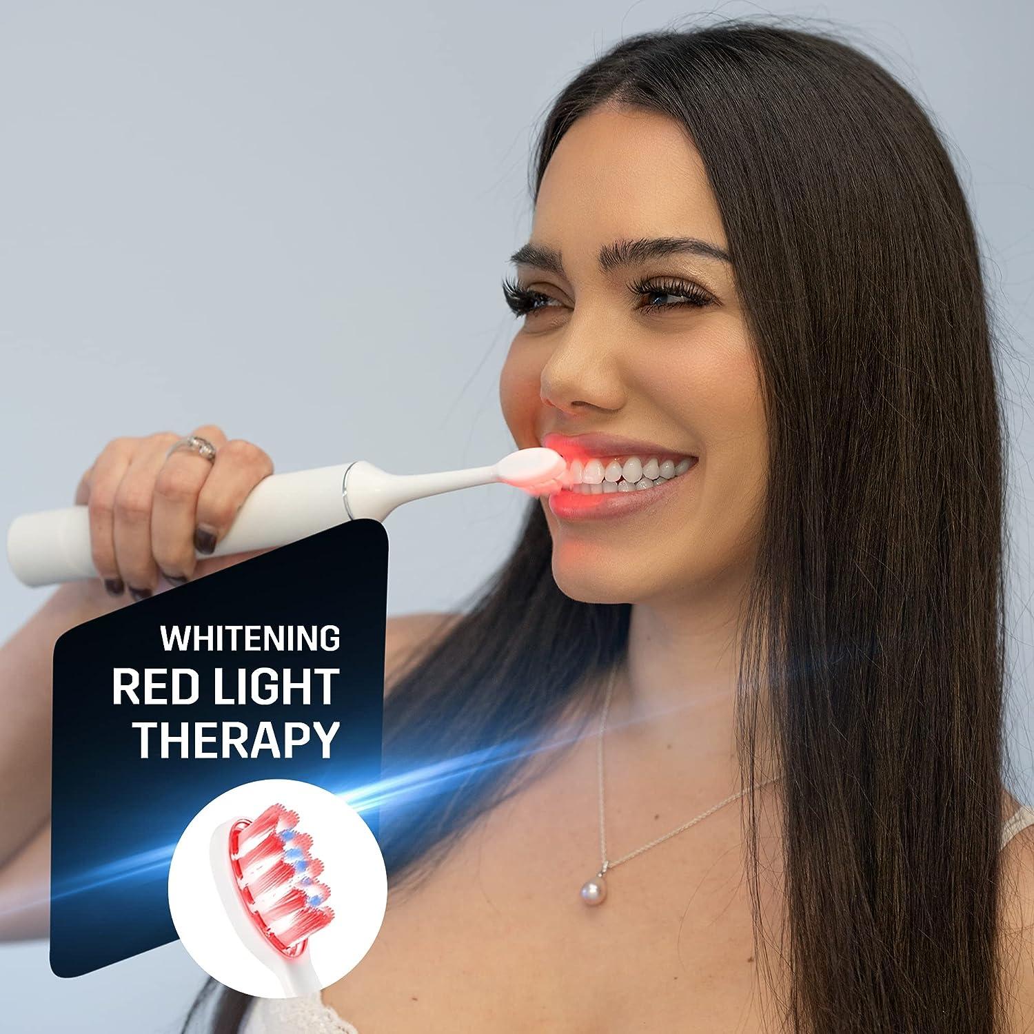 Sparx Toothbrush Replacement Heads Brush Heads with Red Light Therapy