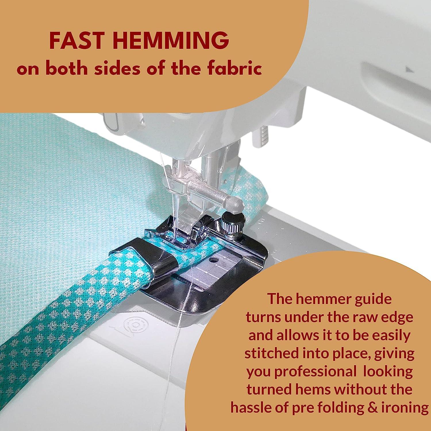 Rolled Hem (without using the rolled hemming foot) 