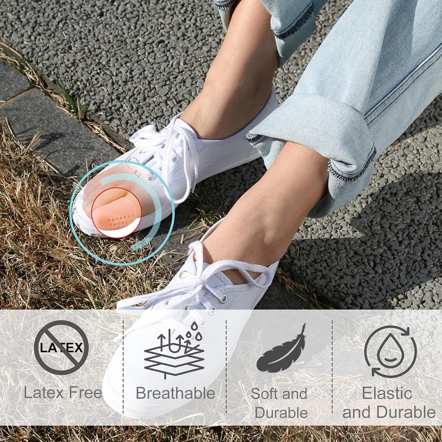 16 Pack Toe Protection Caps - Gel Caps for Missing Toenails Ideal for ...