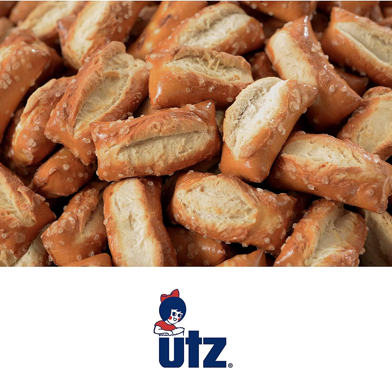 Utz Sourdough Nuggets Pretzels 52 oz. Barrel BiteSize Pretzels with