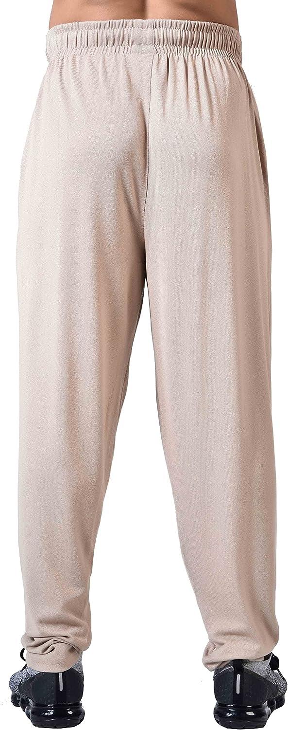 Brown Loose Fit Baggy Workout Gym Sweat Pants With Two Front Pockets For  Men And Women