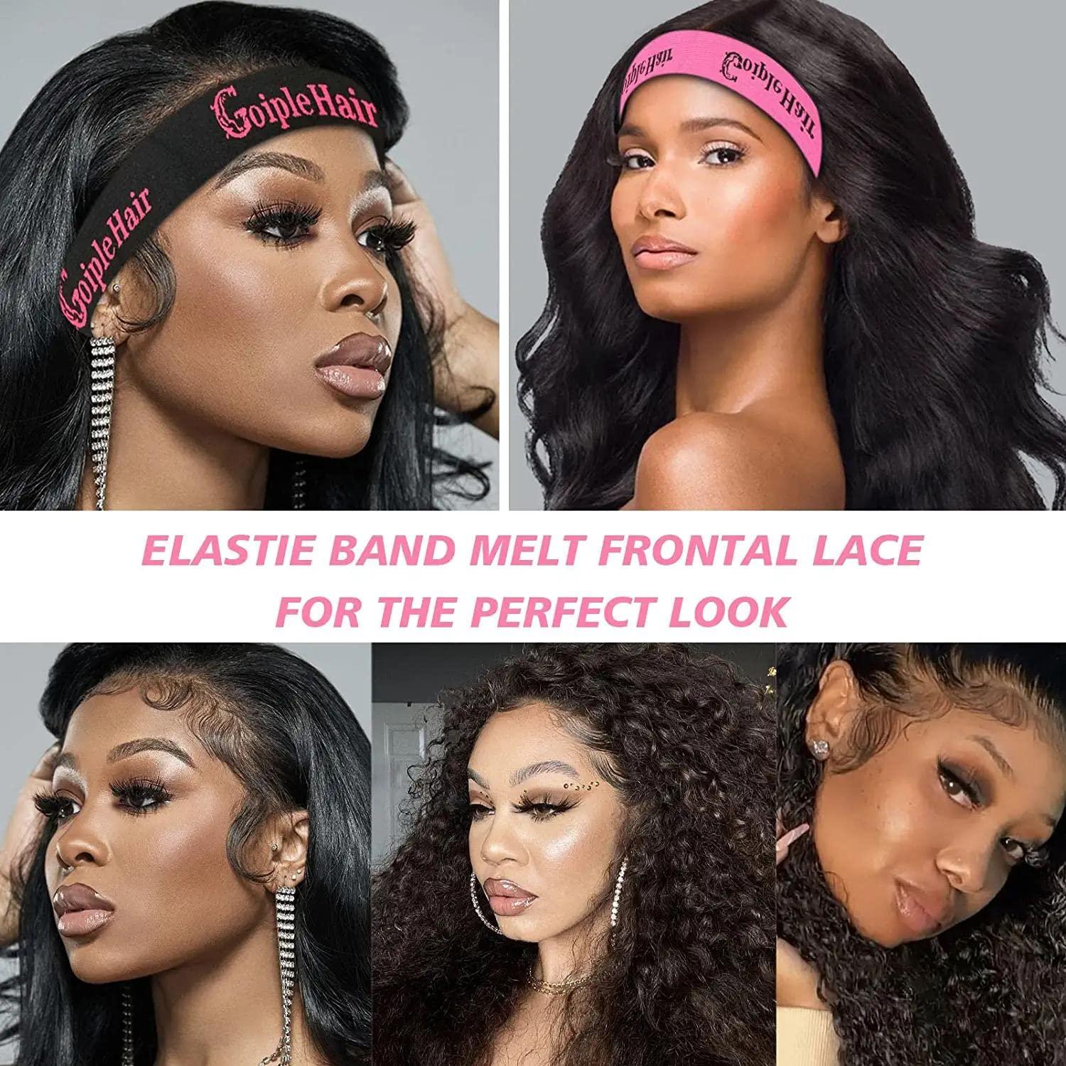 Goiple 3PCS Elastic Bands for Wig Edges - Elastic Band for Lace Frontal  Melt Wig