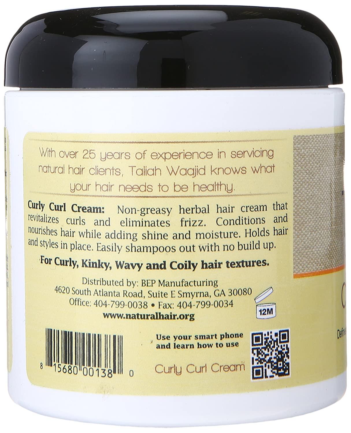 Taliah Waajid Curls Waves Curl Cream 6oz Natural Curly Hair Styling