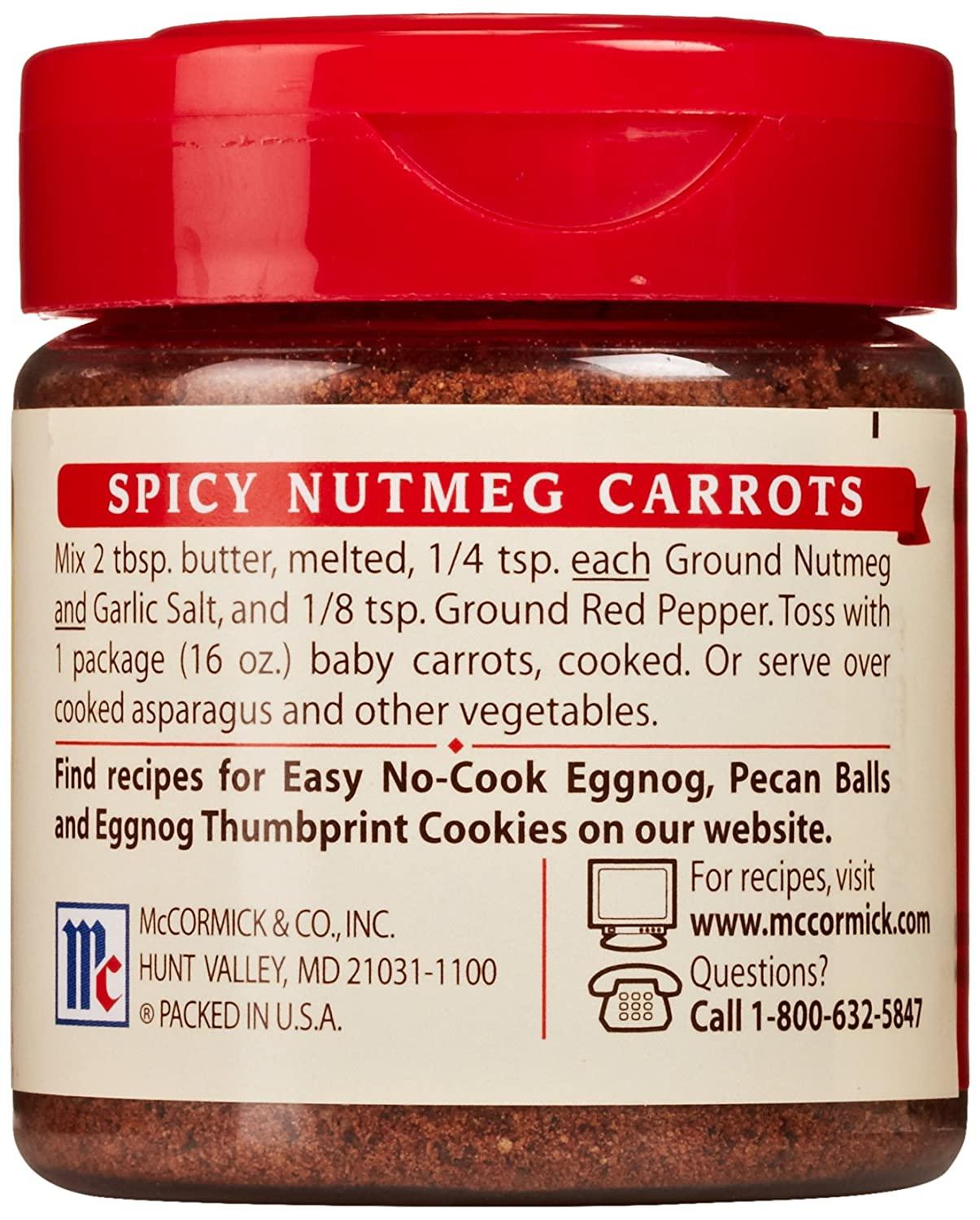 McCormick Classic Ground Nutmeg 1.1 oz Premium Quality Spice