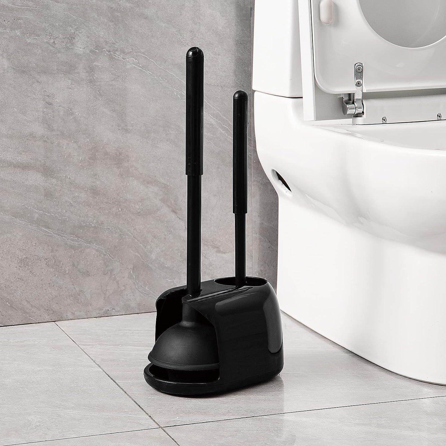 Eyliden Toilet Plunger and Brush, 2 in 1 Toilet Bowl Brush Plunger Set