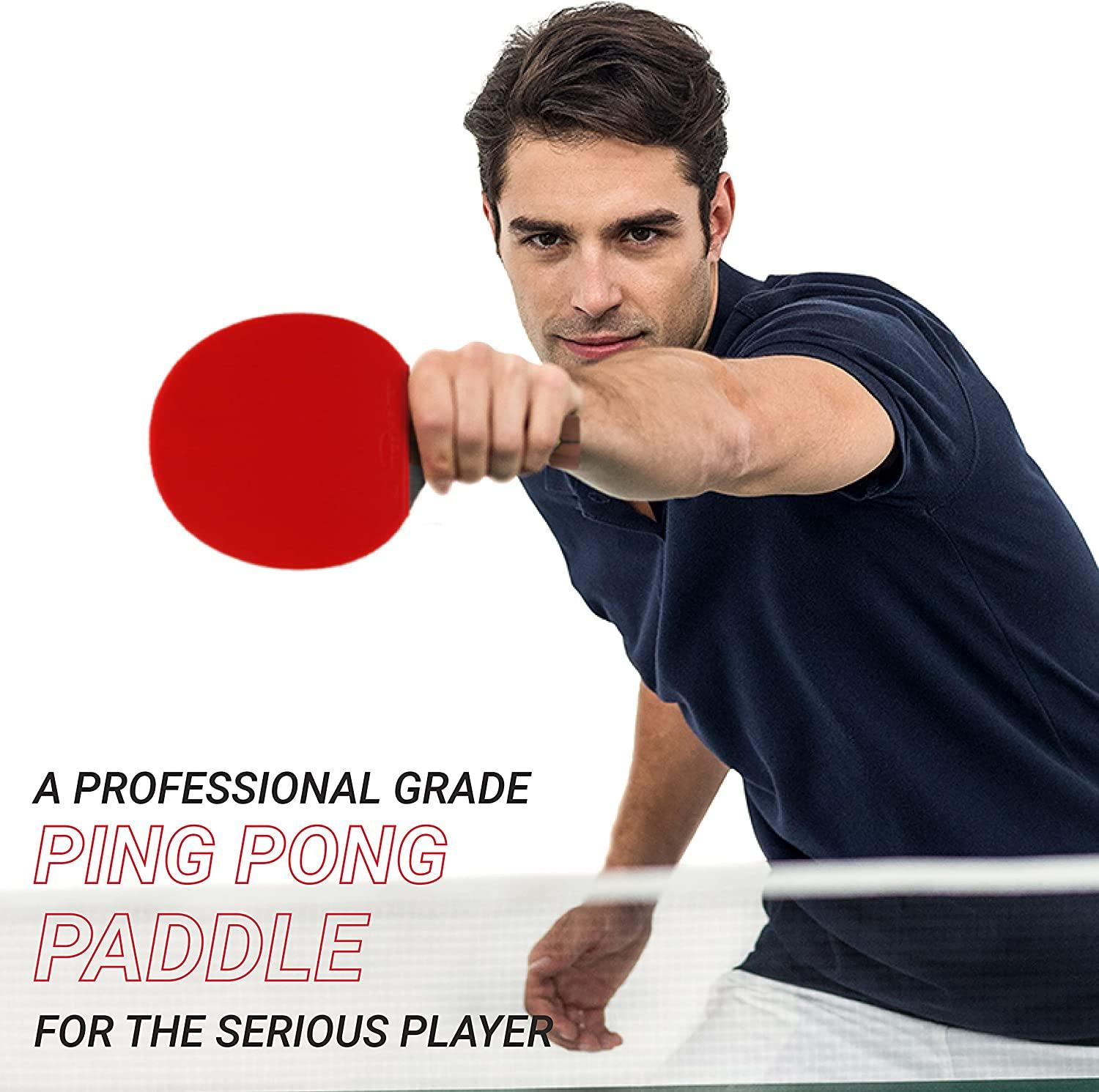 Killerspin Jet800 SPEED N2 Ping Pong Paddle with Storage Case Red/Black