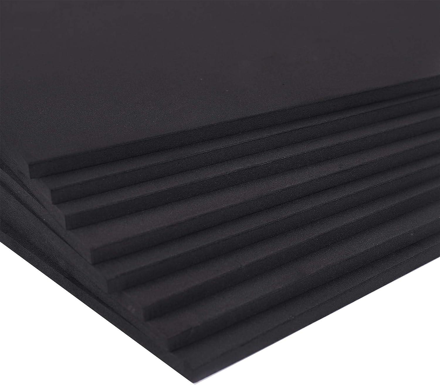 Better Crafts Black EVA Foam Sheet, 9 inch x 12 inch, 6 mm- Thick! Great  for Crafts! (1 pack)