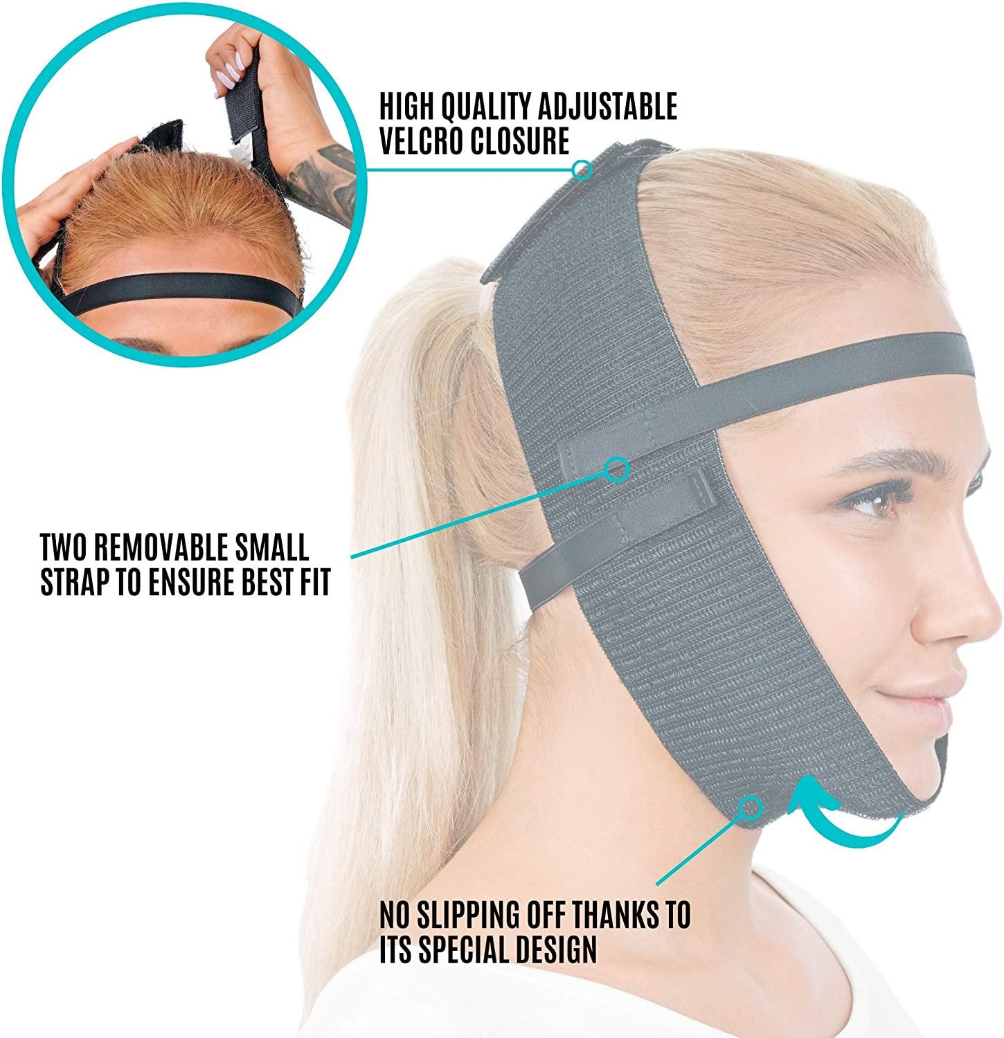 Post Surgery Chin Compression Garment, Chin Strap Band, Face Lift Kit, Chin Lift, Face Slimmer