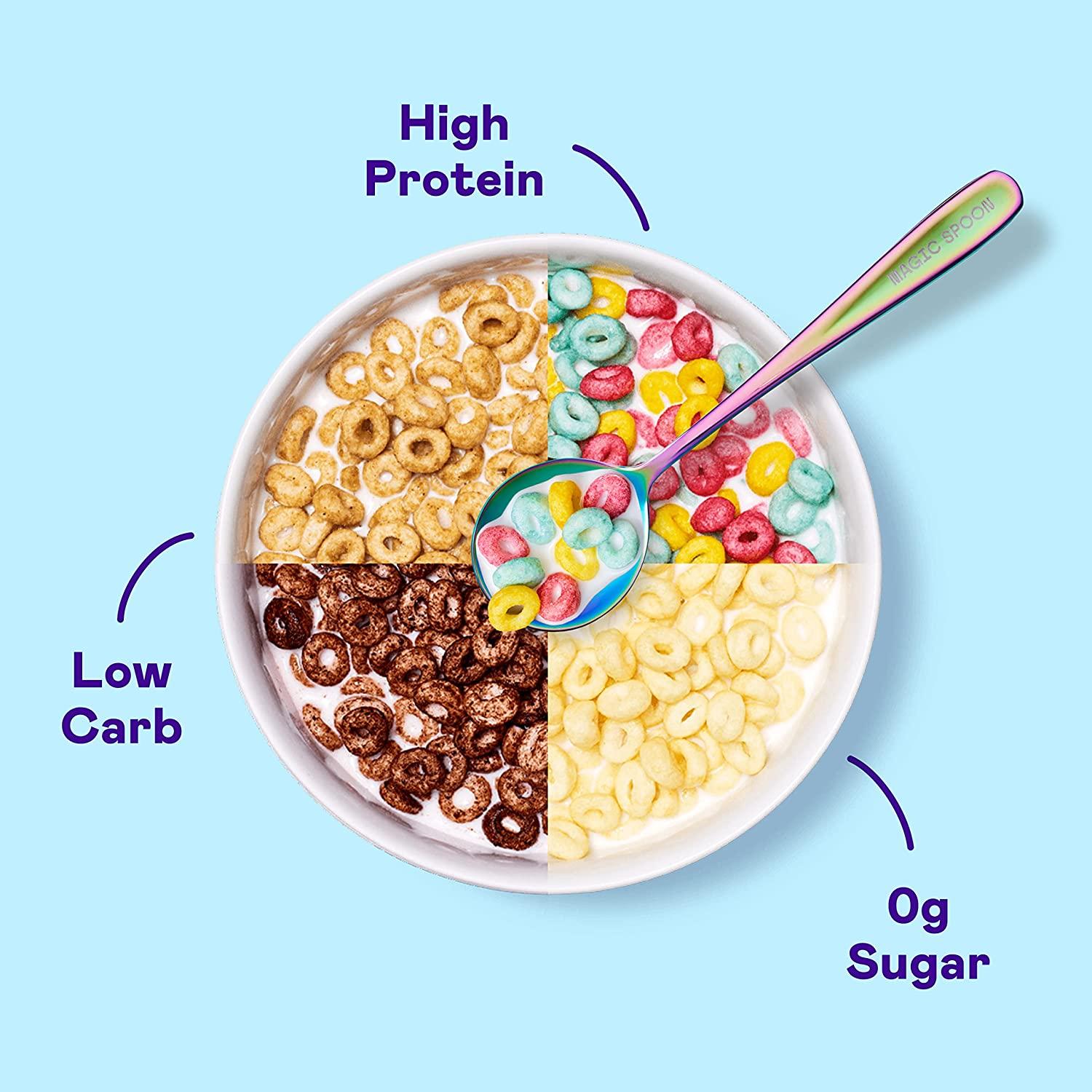 Magic Spoon Variety 4Pack Keto, Gluten Free, Sugar Free Cereal High Protein, NonGMO, Zero