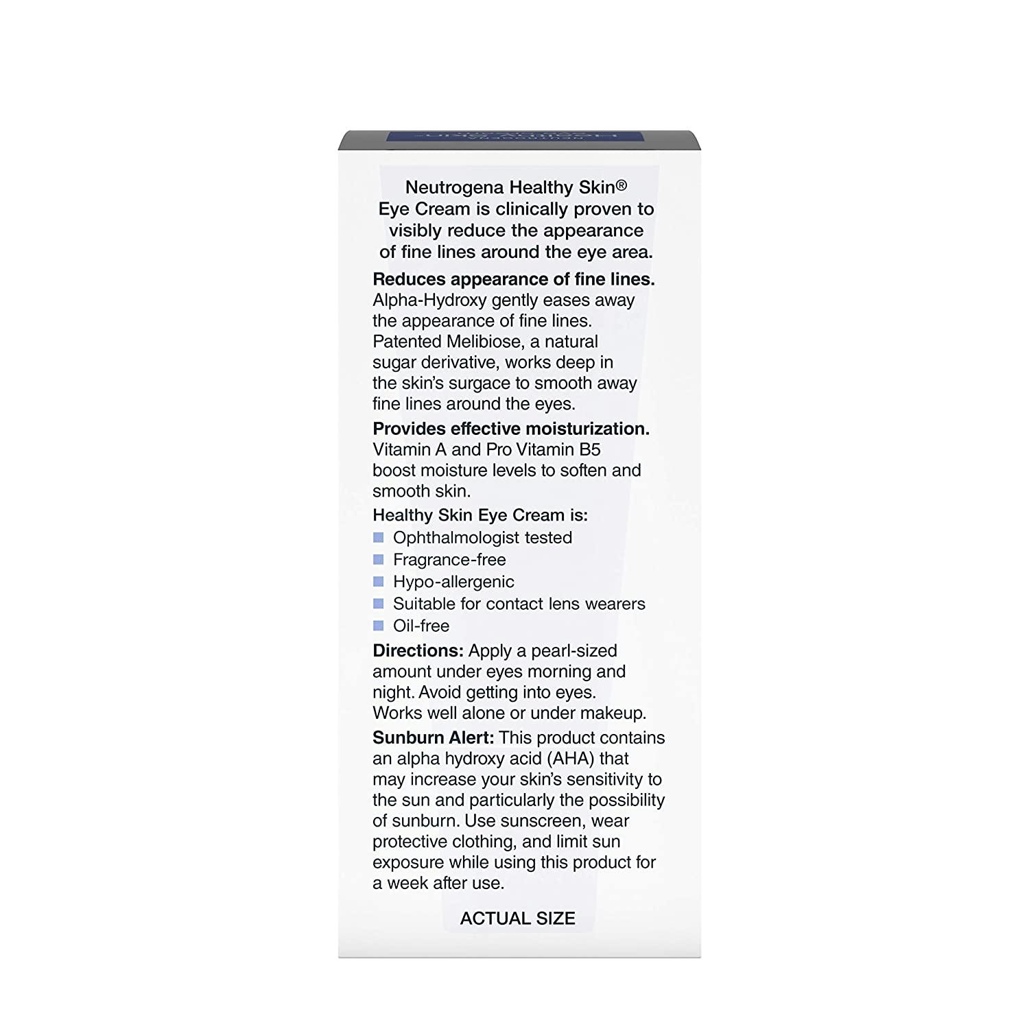 Neutrogena Healthy Skin AntiWrinkle Eye Cream with Alpha Hydroxy Acid