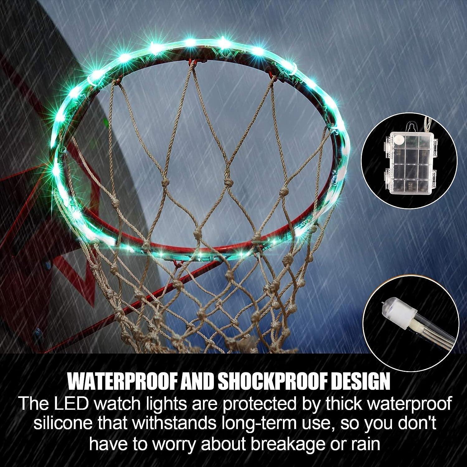 Green Bean LED Basketball Hoop Light 16 Colors, 7 Flashing Modes