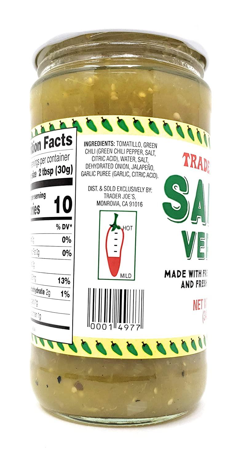 Trader Joe #39 s Salsa Verde 12 fl oz 2 Pack 24 Ounces Total