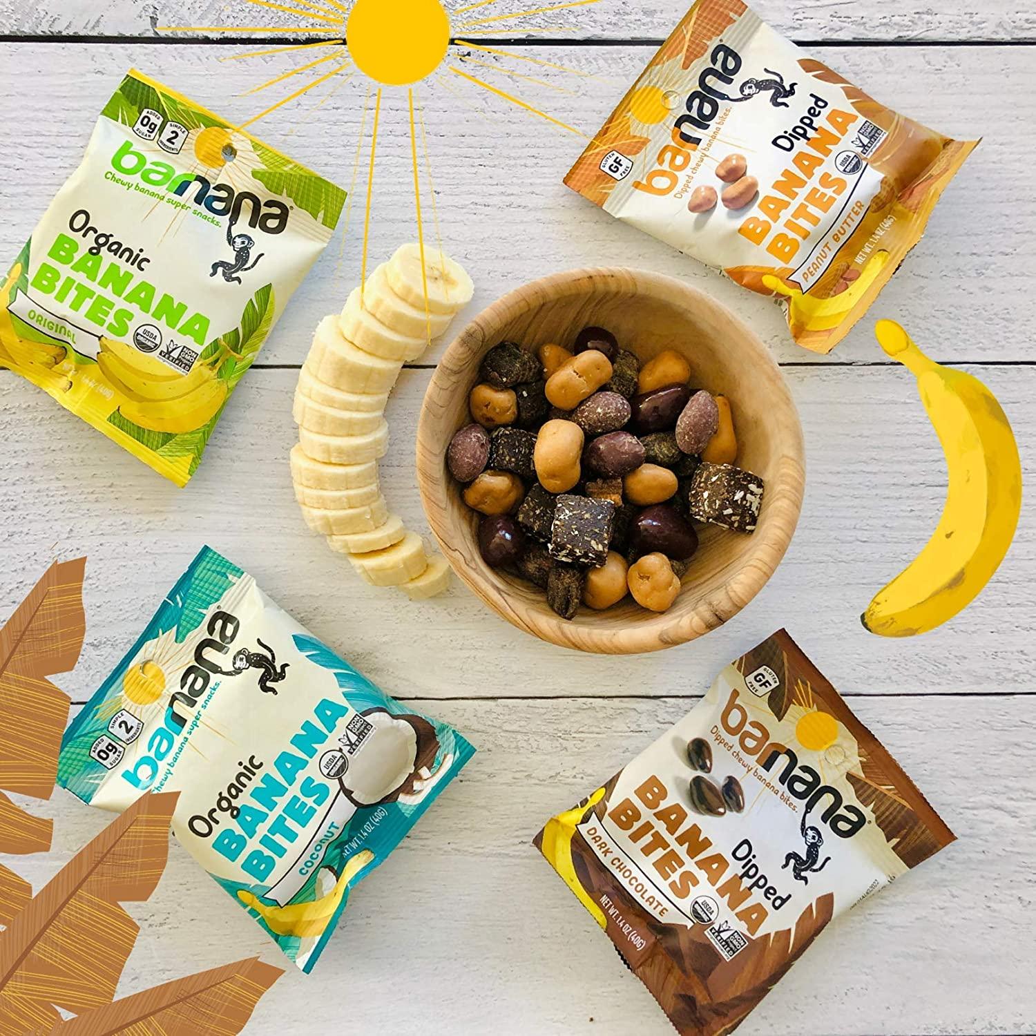 Organic Peanut Butter Chewy Banana Bites Snack Size