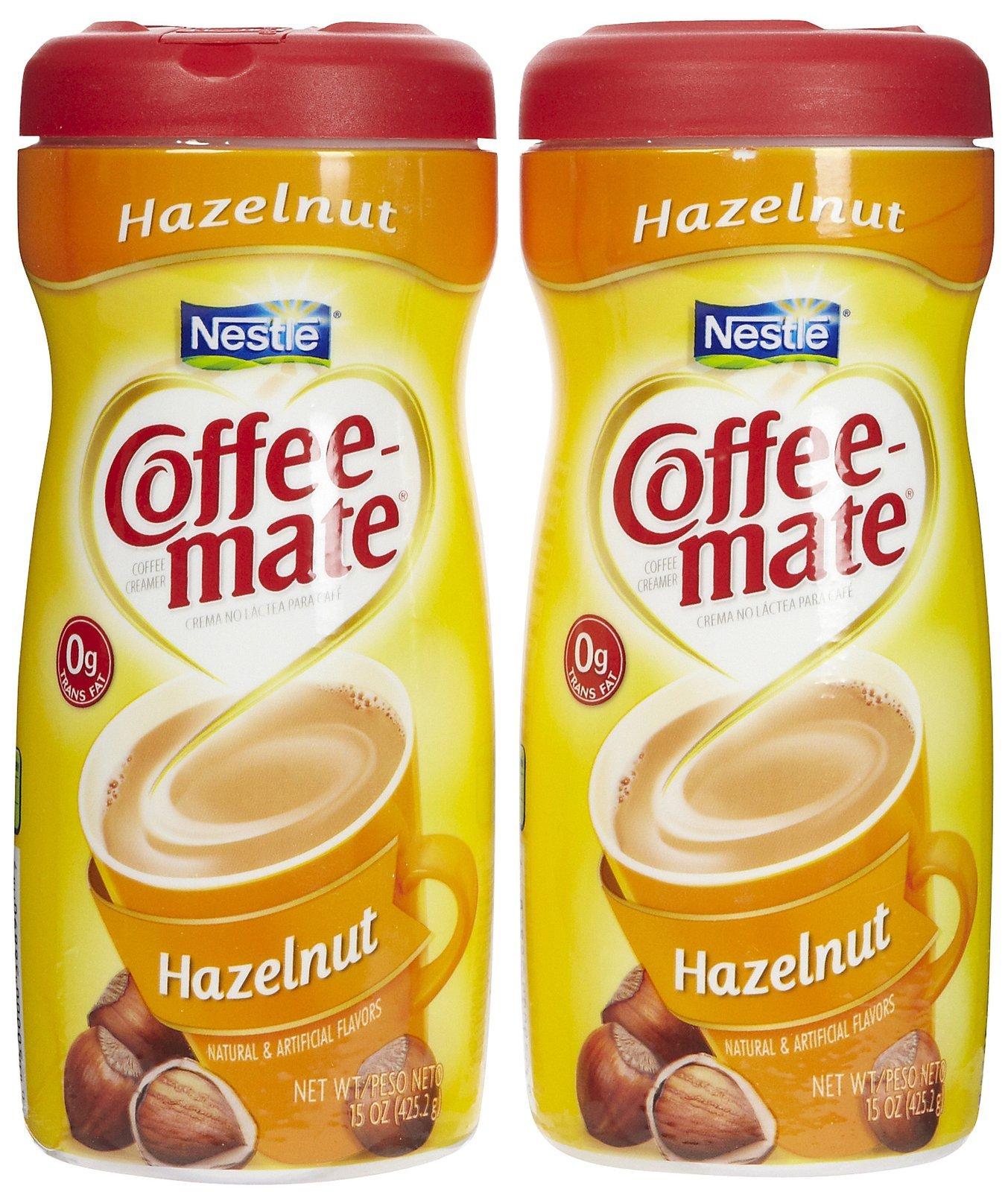 Coffeemate Powdered Creamer Canisters Hazelnut 15 oz 2 Pack