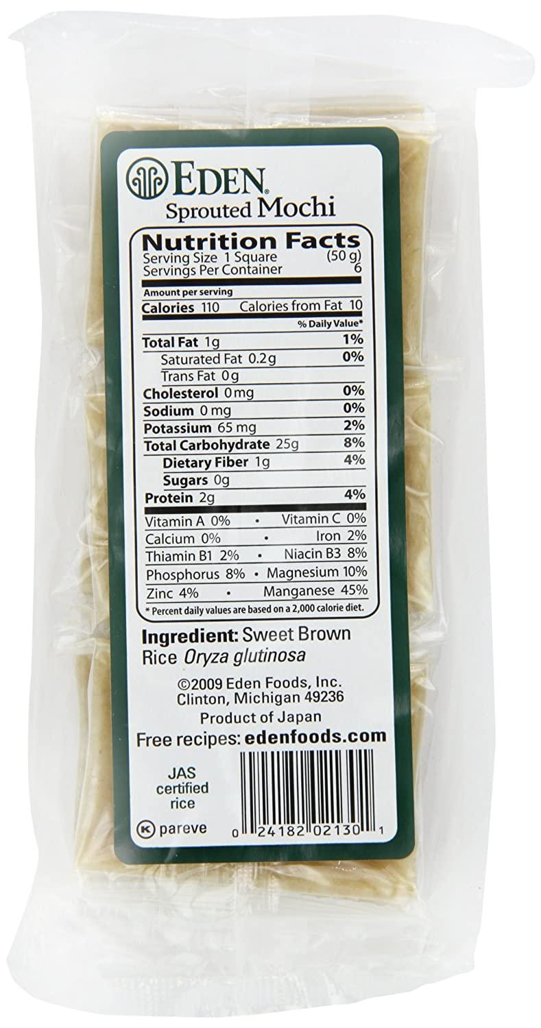 Eden Sprouted Brown Rice Mochi, 10.5Ounce Packages (Pack of 2) 10.5