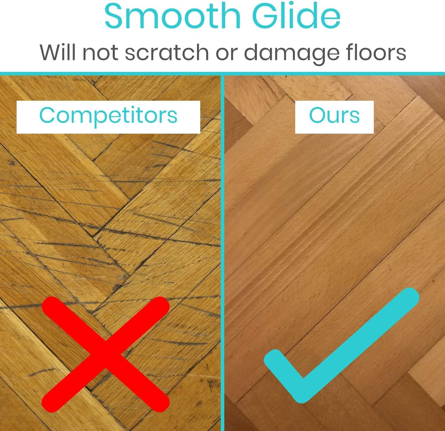 Vive Walker Ski Glide Covers 4 PCS Heavy Duty Removable Padded Caps