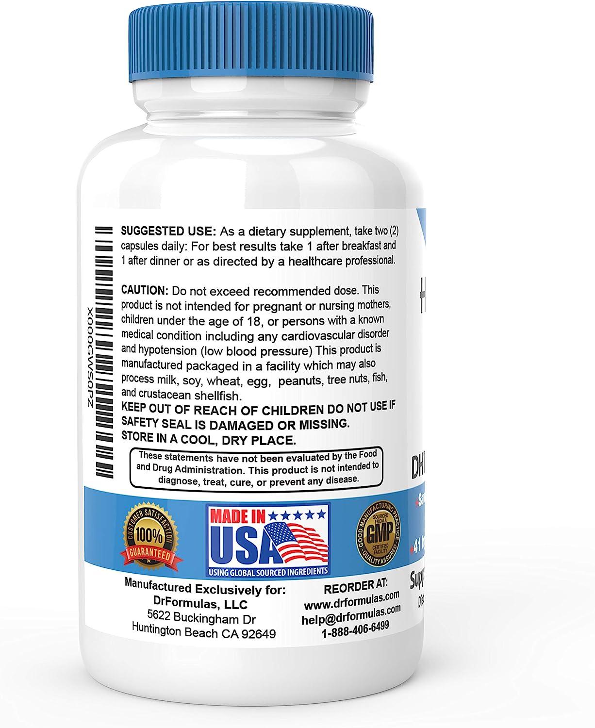 DrFormulas Original Hair Vitamins Without Biotin HairOmega DHT