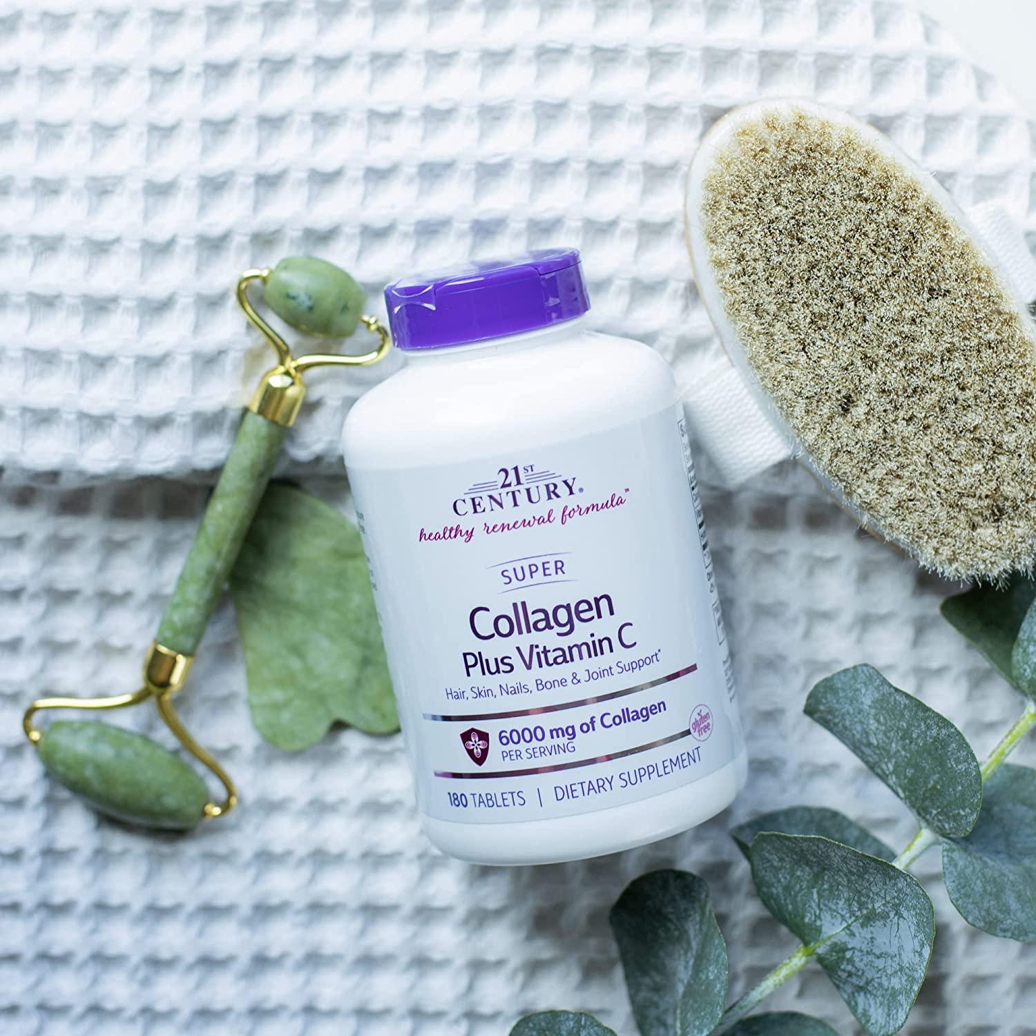 21st Century Super Collagen Plus Vitamin C 6000 mg 180 Tablets