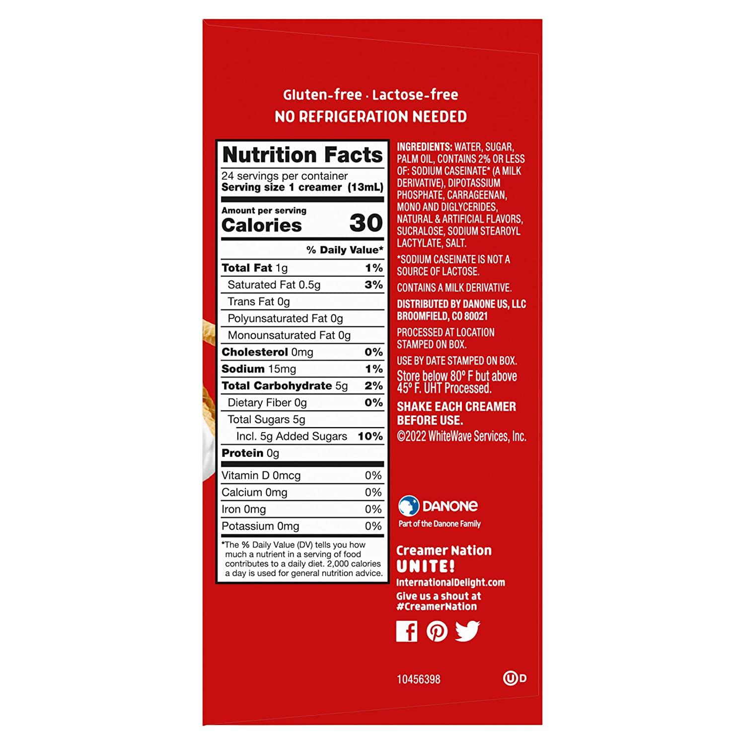 International Delight Coffee Creamer Singles, Sweet & Creamy, Shelf