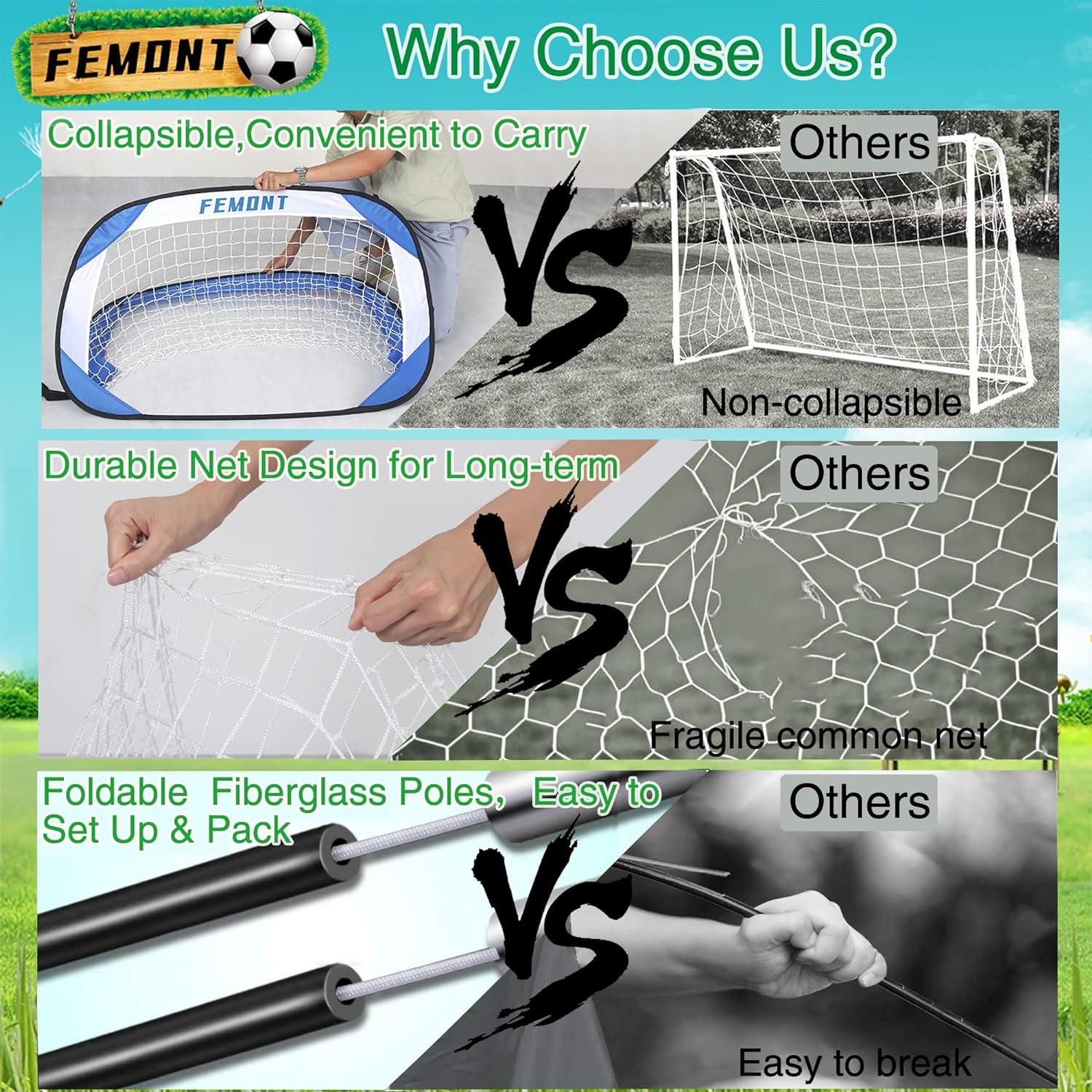 Portable Soccer Goals For Backyard, Pop Up Soccer Net, Outdoor - View #8