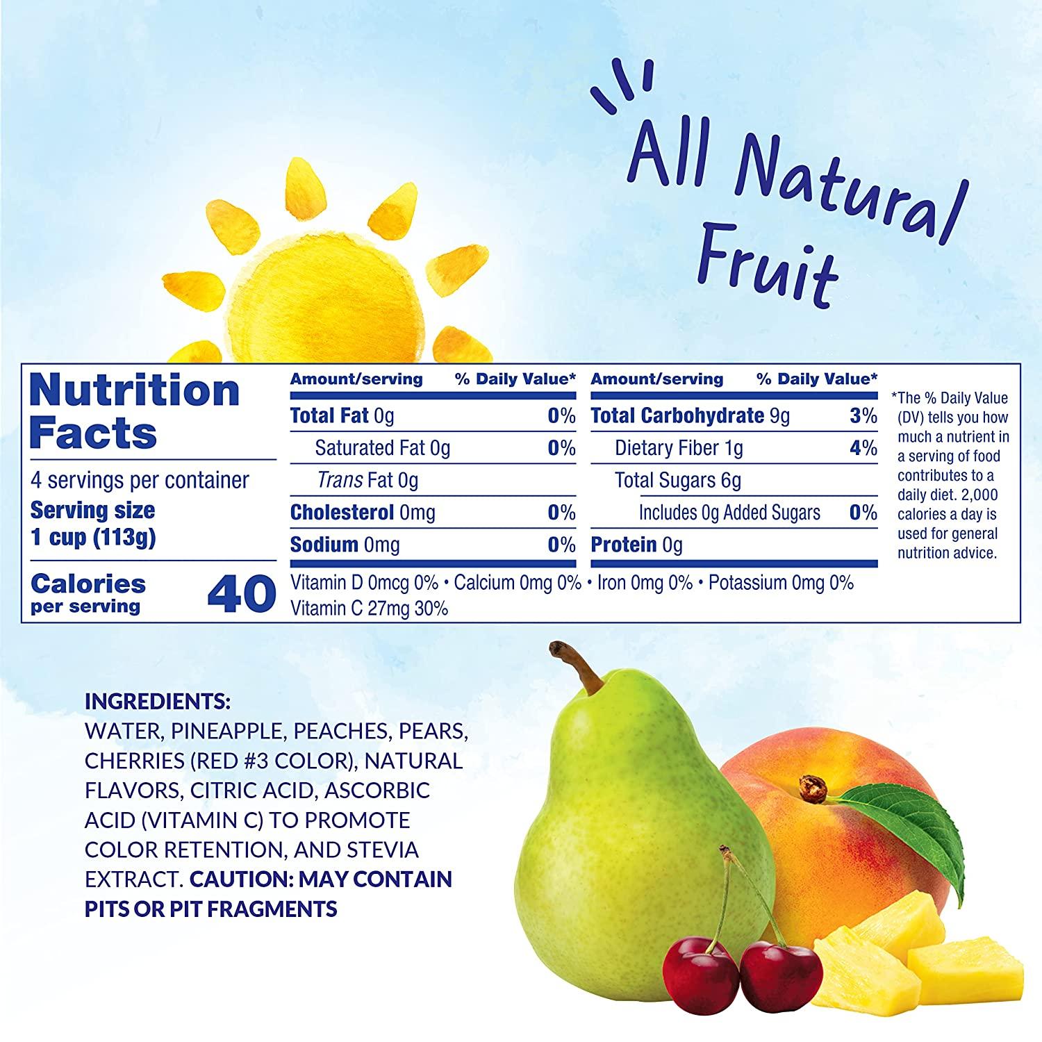 Dole Fruit Bowls Cherry Mixed Fruit No Sugar Added Gluten ...