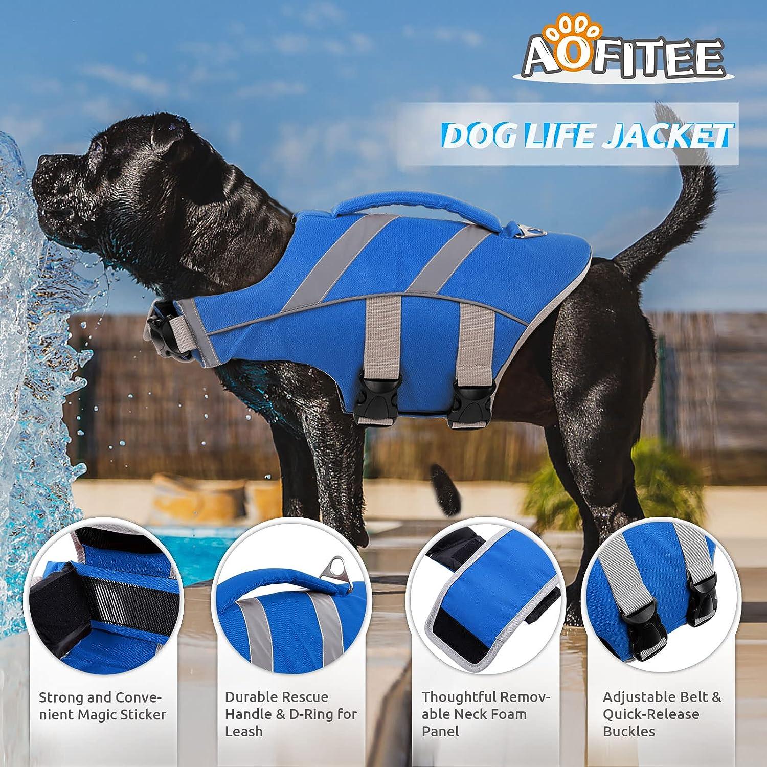 Release Buckles Outward Hound Fun Fish Life Jacket Dog Pool Float