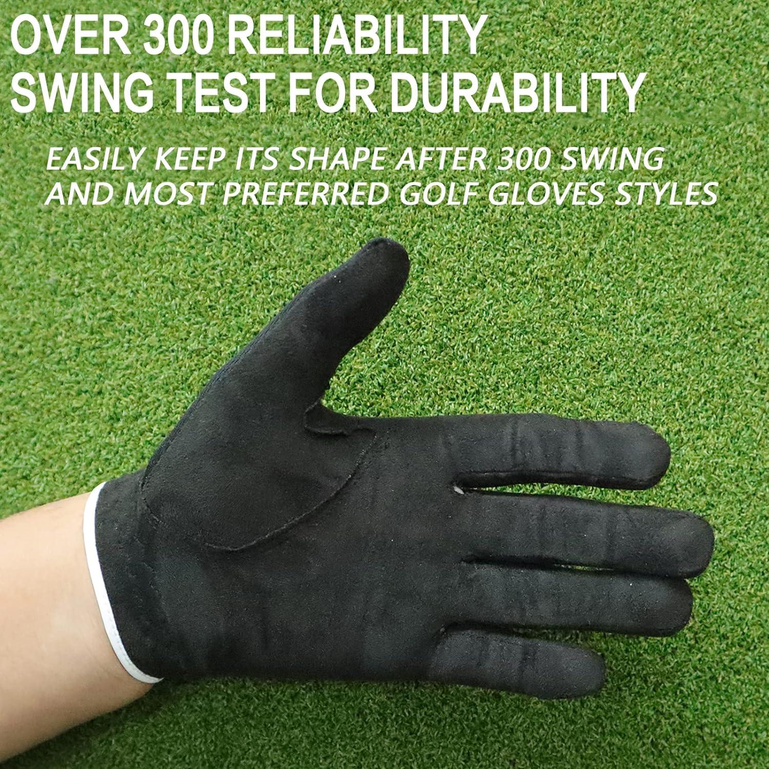 FINGER TEN Men s Golf Glove Rain Grip Pair Both Hand or 2 Pack