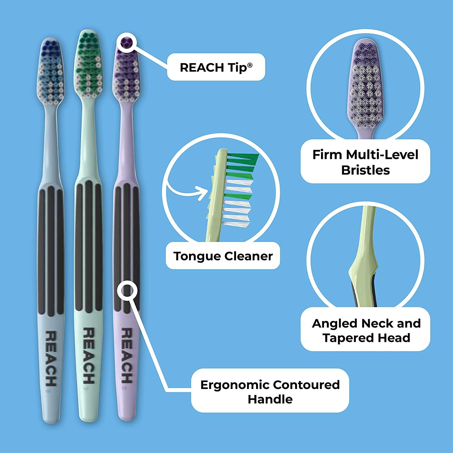 Reach Advanced Design Firm Bristle Toothbrush - 7 Count (Pack of 1 ...