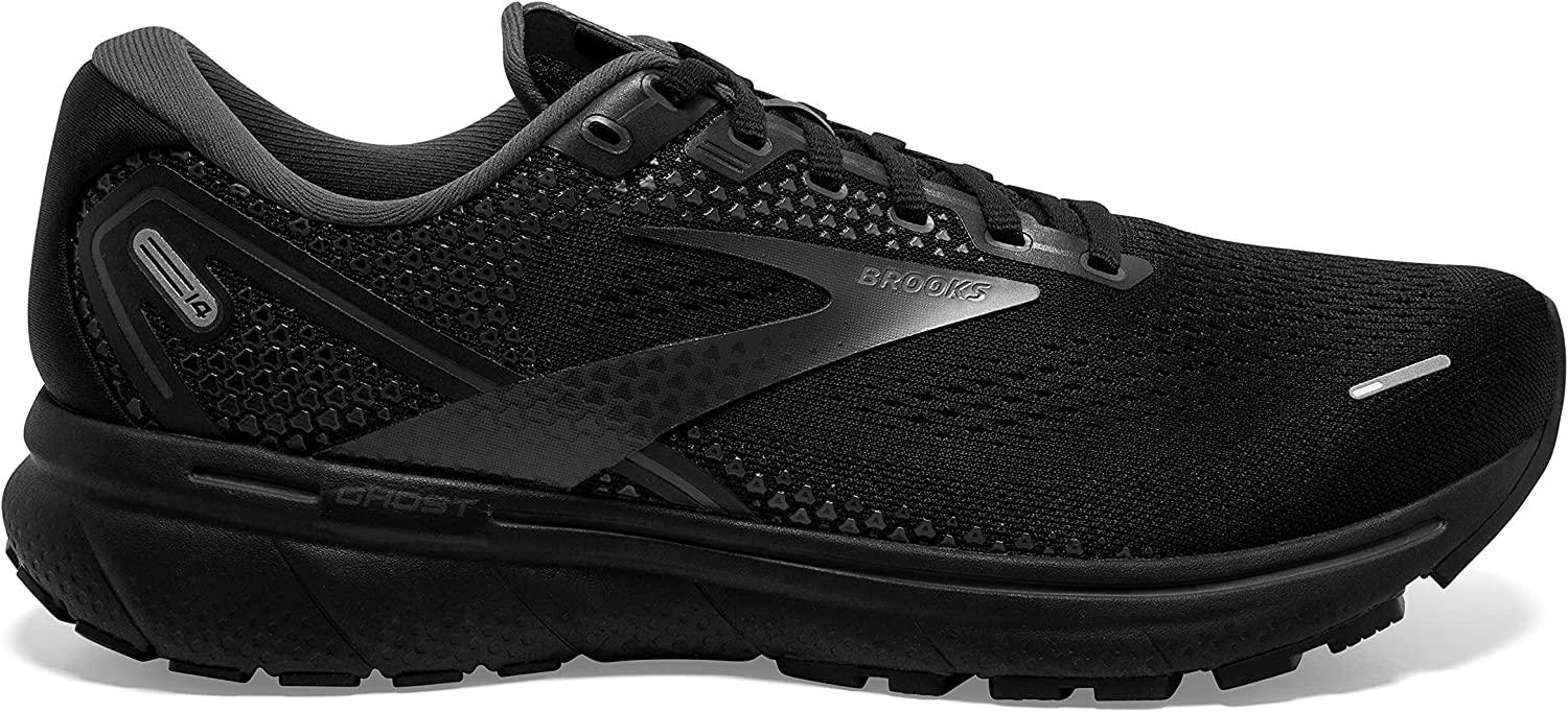 Brooks Ghost 14 Men's Neutral Running Shoe 11 Black/Black/Ebony