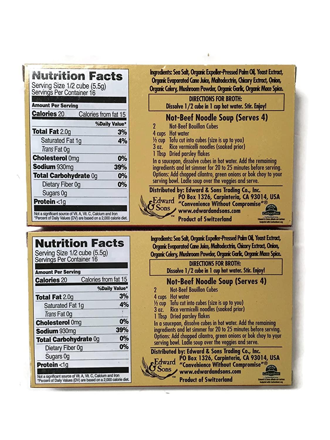 NotBeef Edward & Sons Bouillon Cubes (Set of 2)