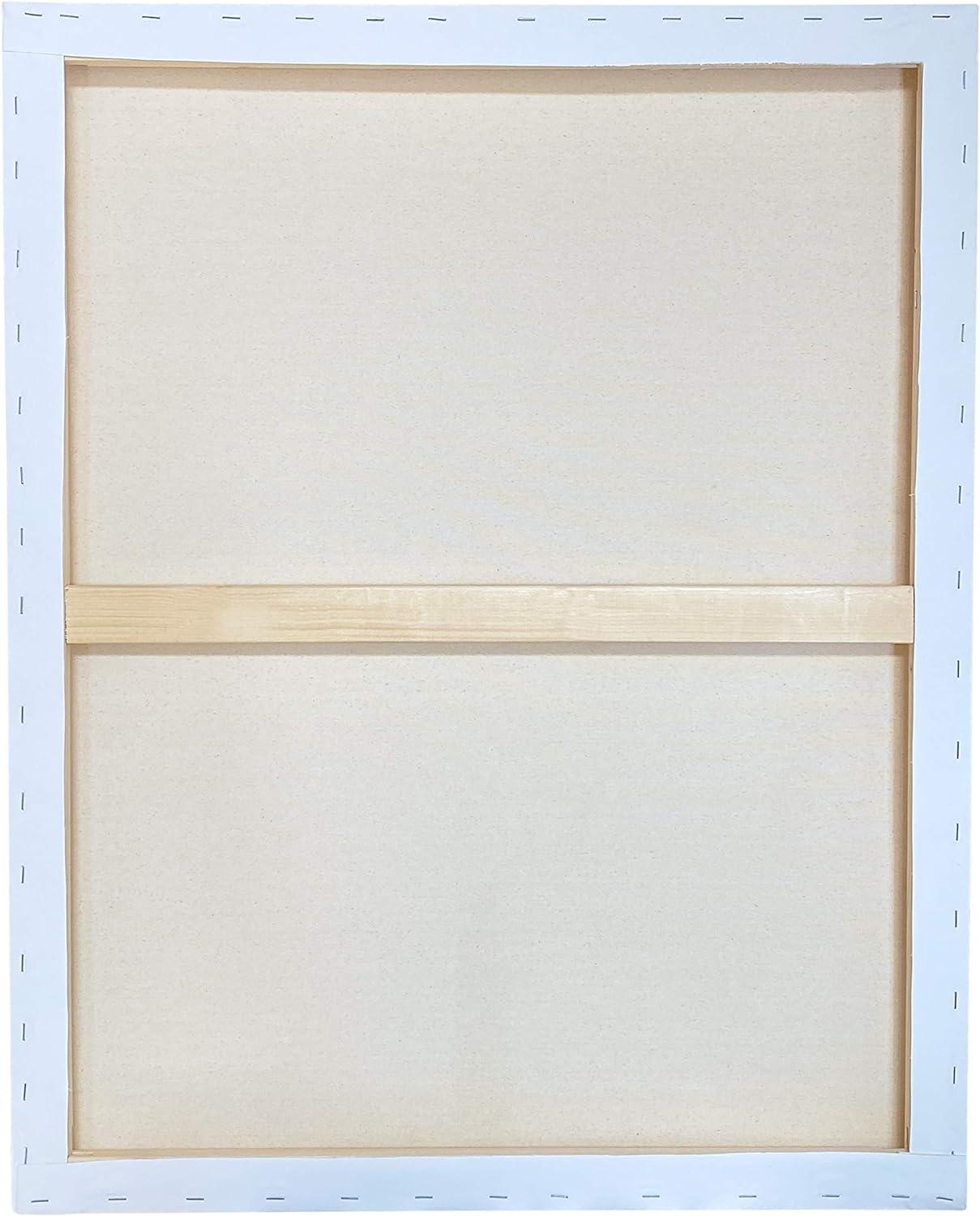 milo Stretched Artist Canvas | 36x48 inches | 2 Pack | 1.5” inch Thick  Gallery Profile | 15 oz Primed Large Canvases for Painting, Ready to Paint  Art