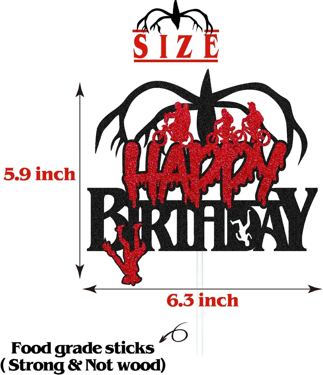 MIZOMOR 2 Pack Cake Topper Garland Cake Bunting Topper Glitter Gelukkige Verjaardag Cake Decoratie voor Kinderen Meisjes Jongens Volwassenen Verjaardag Feestartikelen