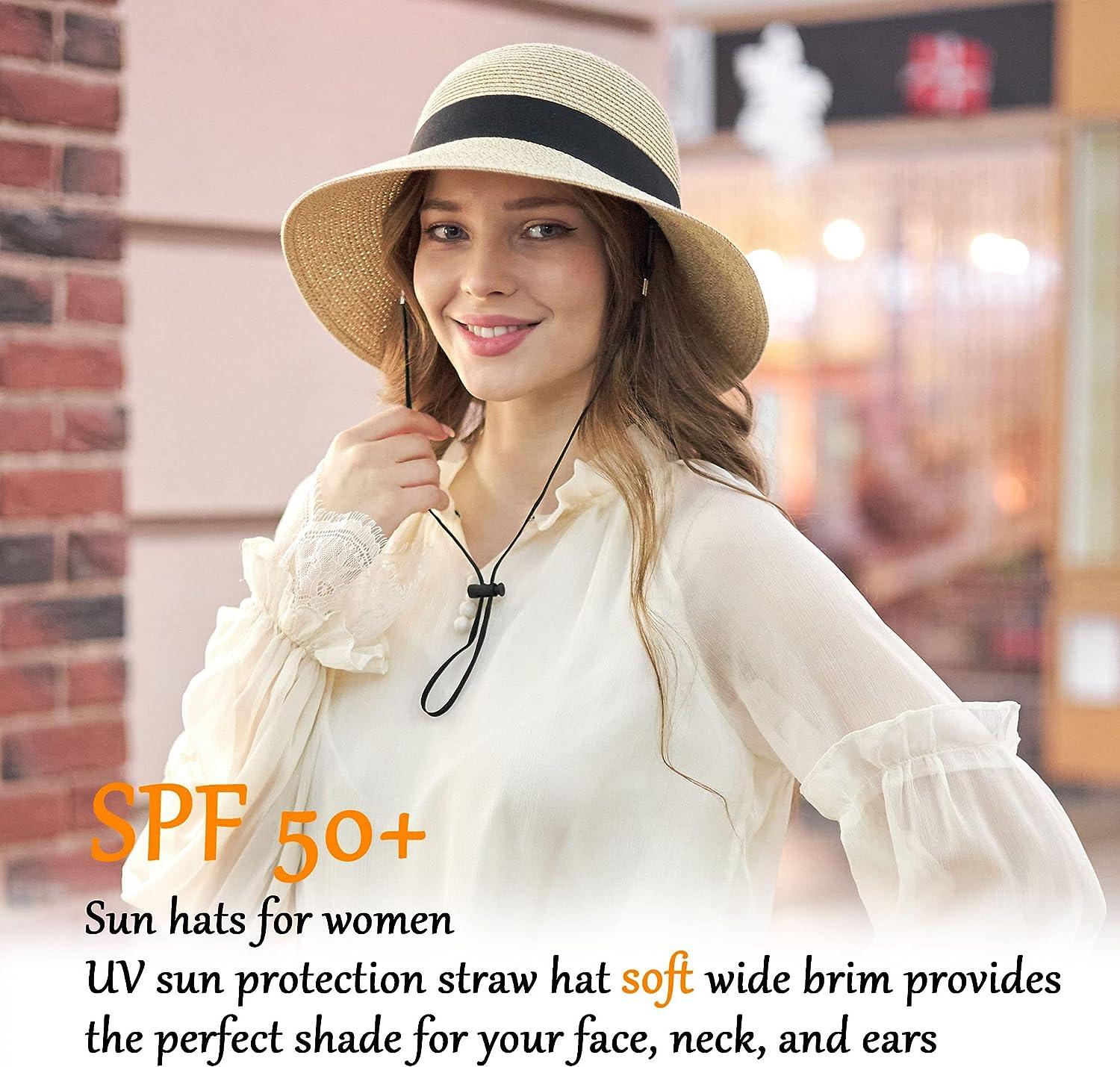 Women's Sun Hats UV Protection Large Wide Brim Hat Women Packable
