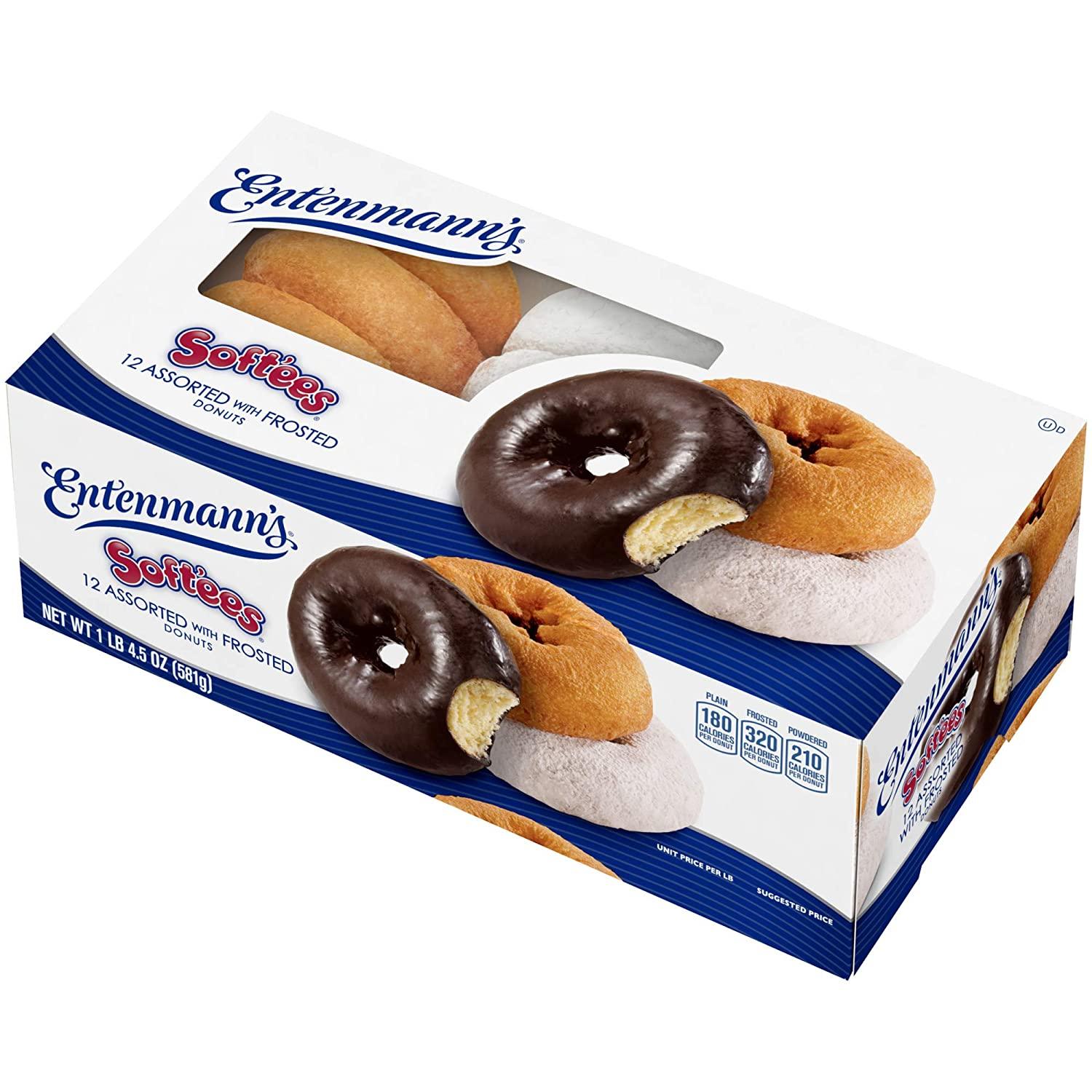 Entenmann's Softees Family Pack 12 Assorted Donuts 22 oz Buy Now
