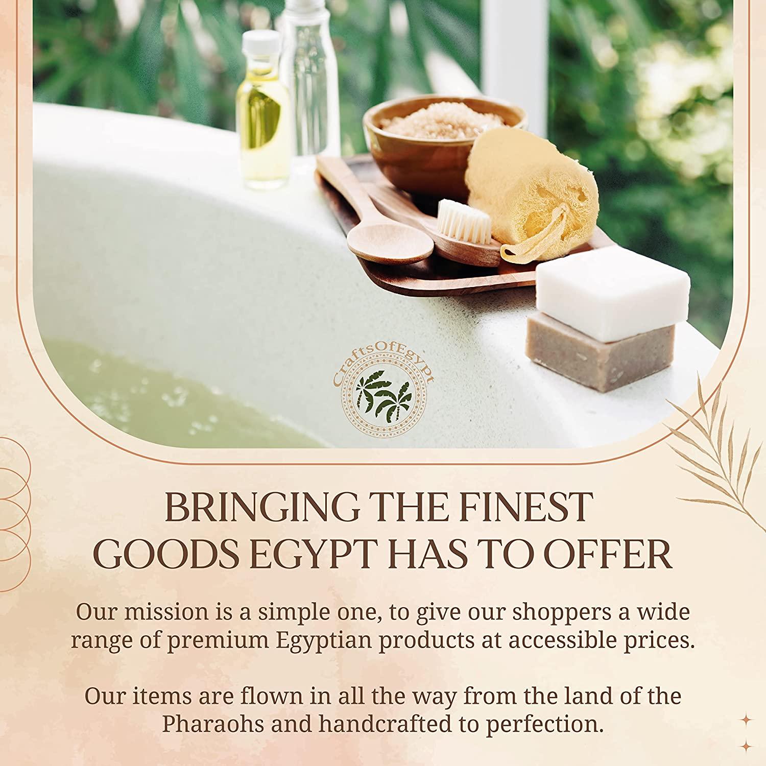 Egyptian Natural Loofah Sponge Exfoliating Body Scrubber Our Bath