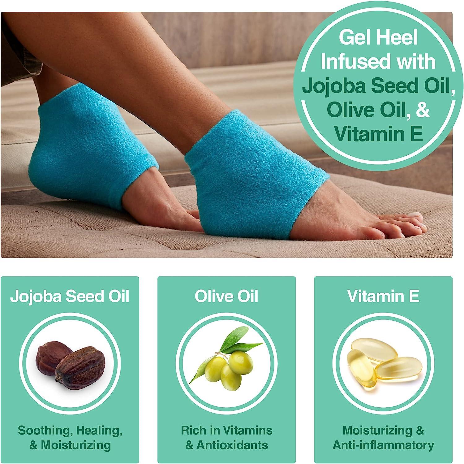 ZenToes Moisturizing Fuzzy Sleep Socks with Vitamin E, Olive Oil