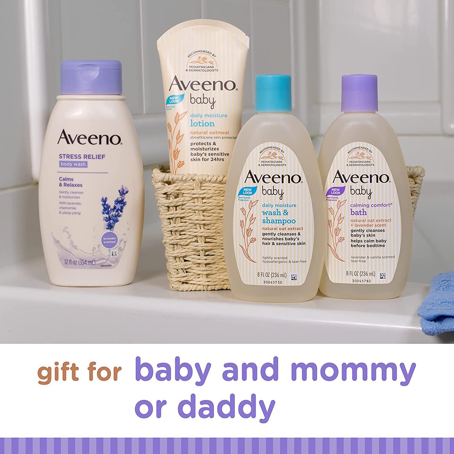 Aveeno Baby Mommy & Me Daily Bathtime Gift Set including Baby Wash