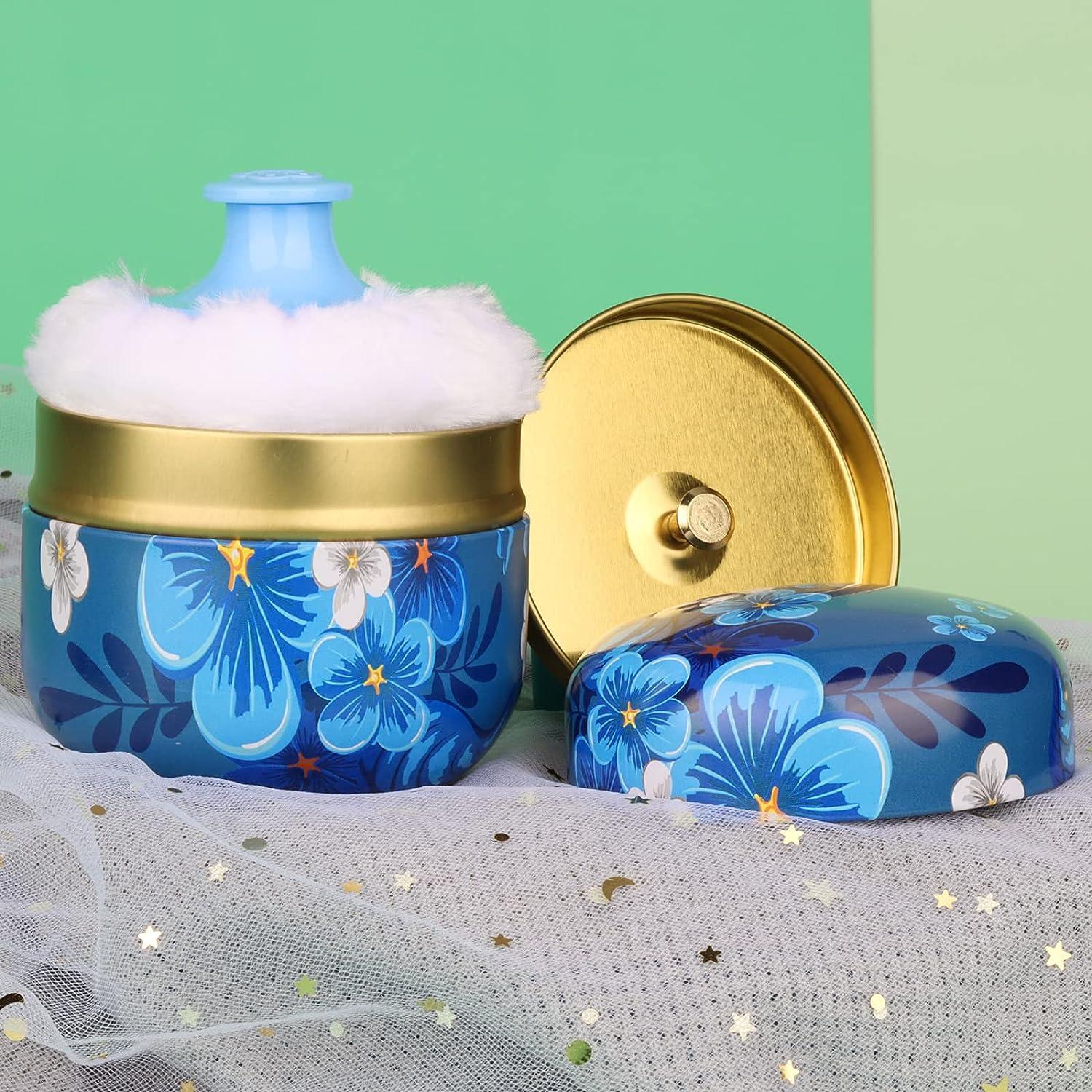 Body Powder Container with Powder Puff, Baby Women Powder Puff