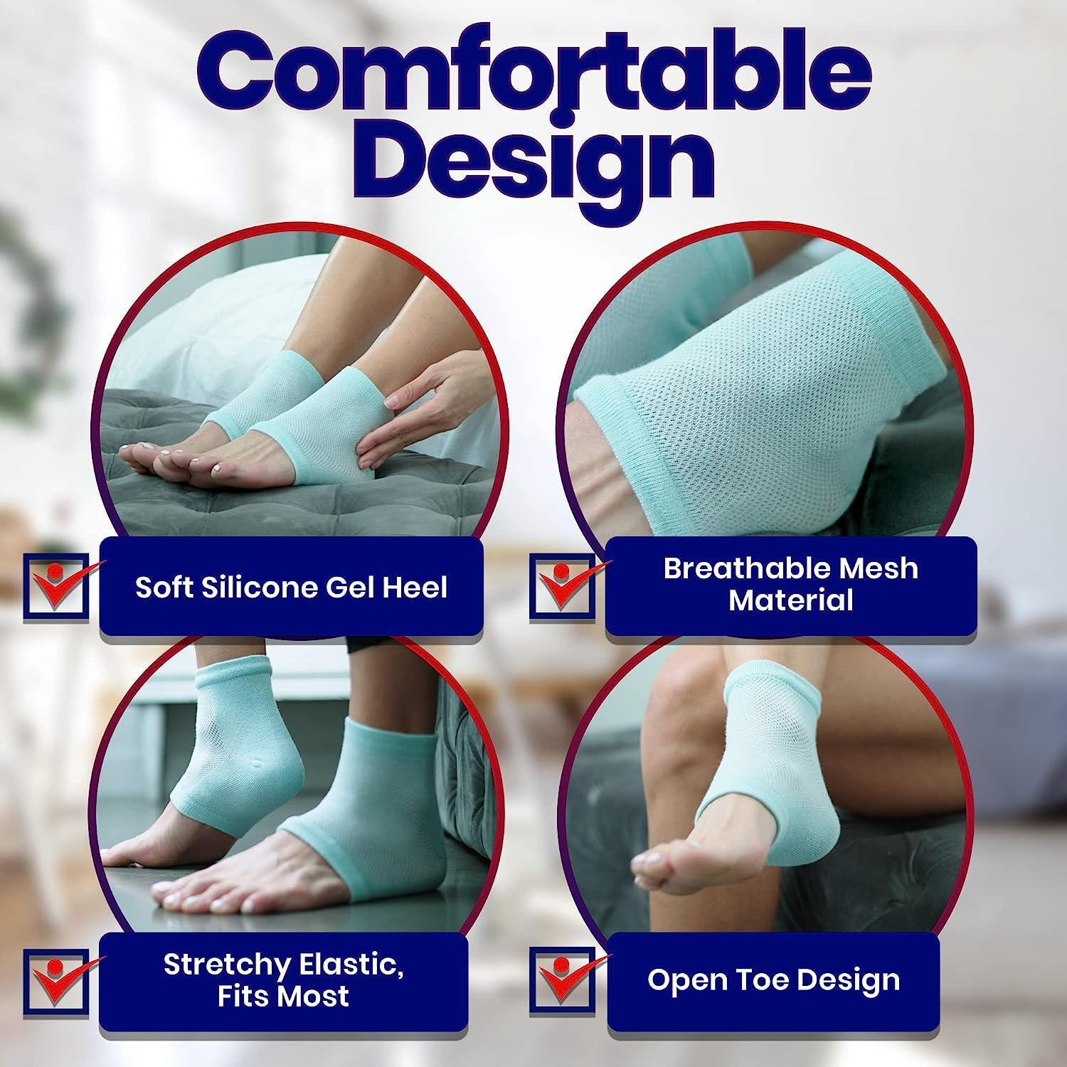 Moisturizing Socks for Cracked Heel Repair - Dry Heels Treatment