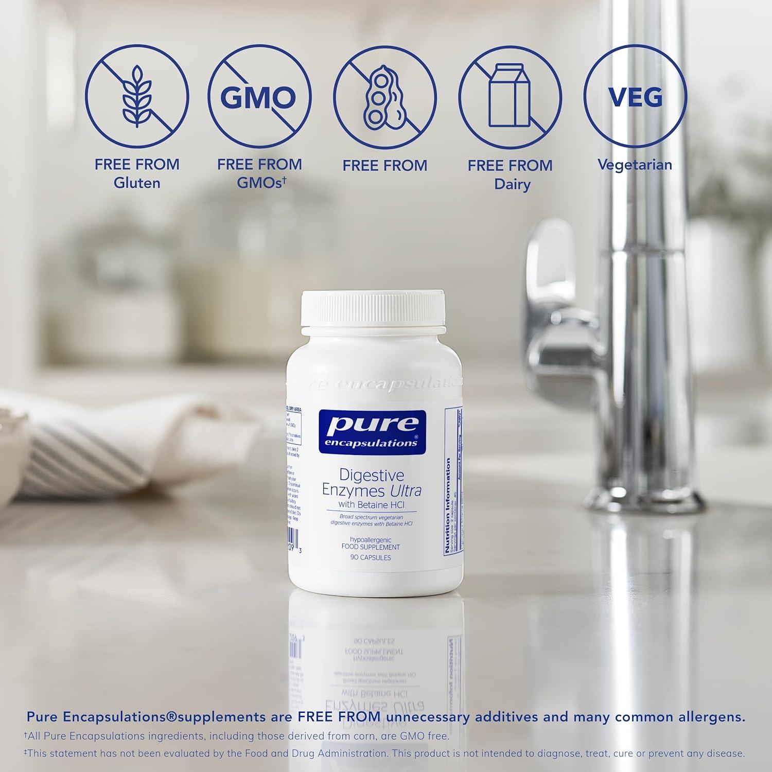 Pure Encapsulations Digestive Enzymes Ultra with Betaine HCl Broad