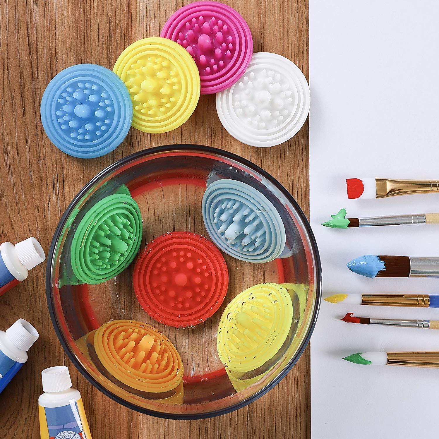 Paint Puck Paint Brush Cleaner (3-Pack) Silicone Cup Insert