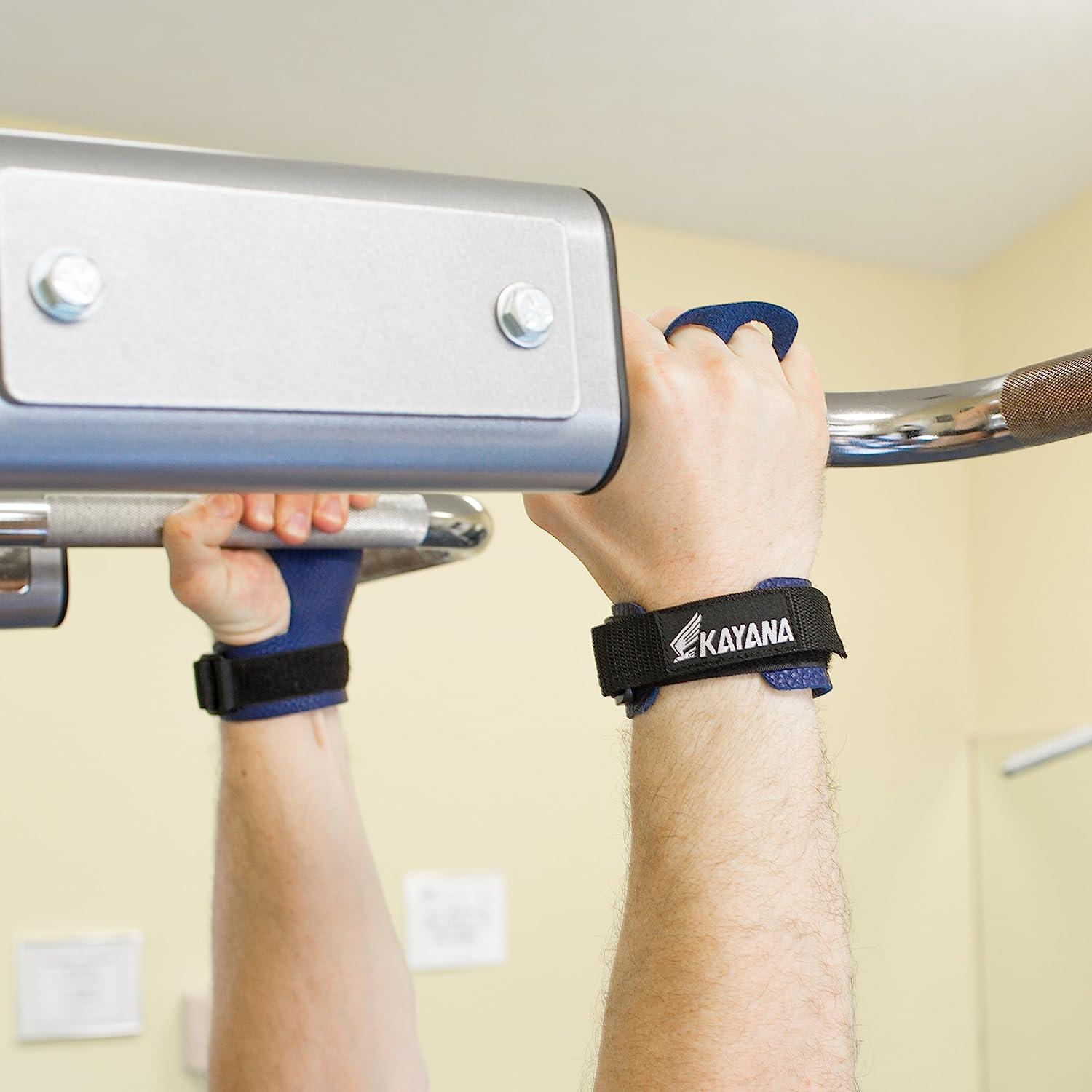 KAYANA 2 Hole Leather Gymnastics Hand Grips Palm Protection and Wrist