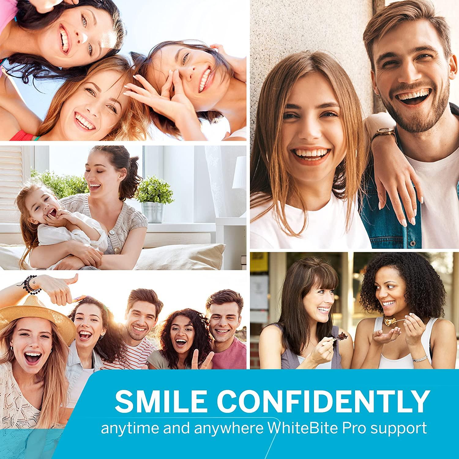 Whitebite Pro Teeth Whitening Kit LED Light for Sensitive Teeth 7Piece System with 35