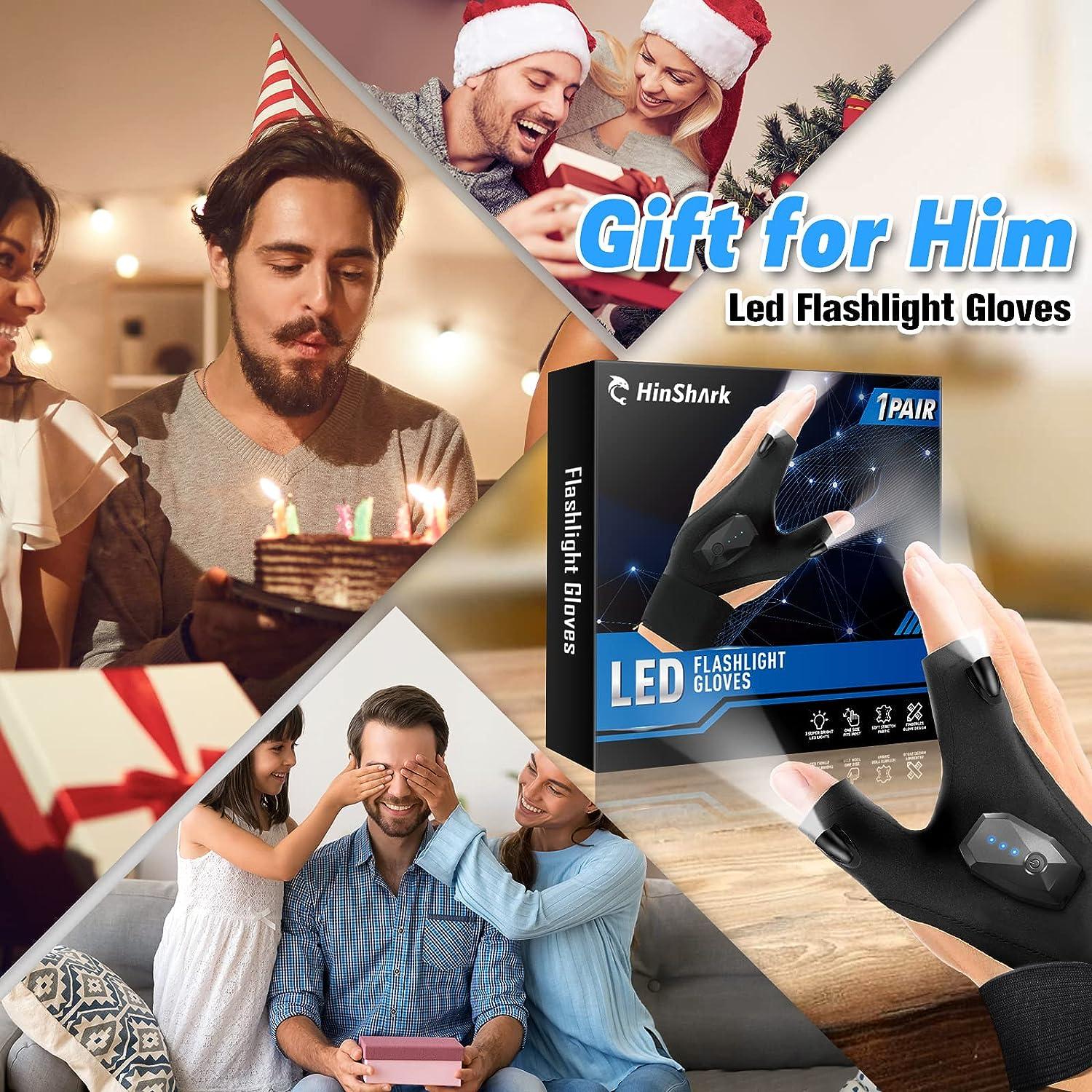 Hinshark Valentines Day Gifts for Him, LED Bluetooth Beanie Hat, Birthday Gifts for Men, Mens Valentines Gifts, Cool Gadgets Tools for Men