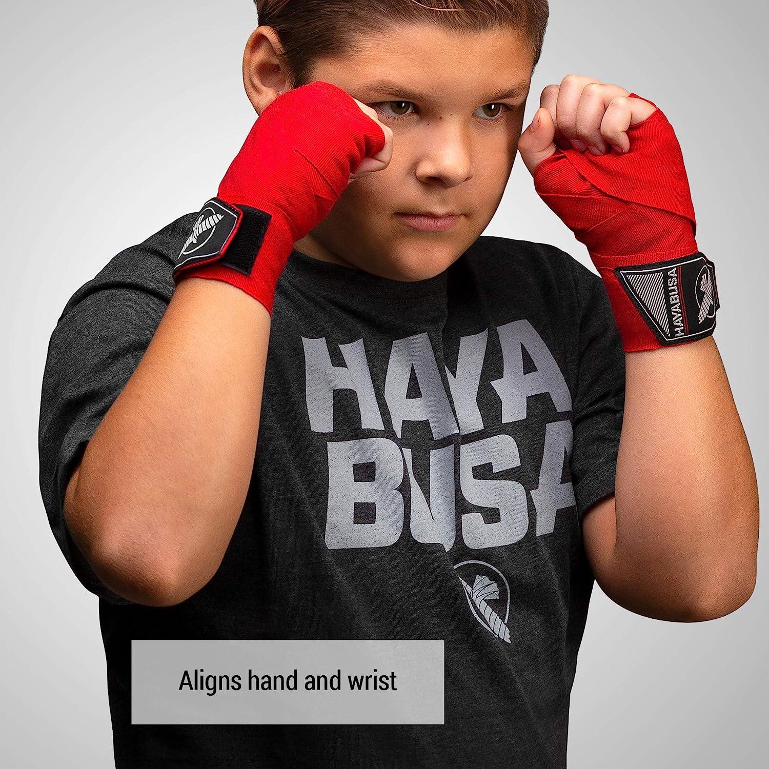 Hayabusa Boxing Hand Wraps for Kids Perfect Stretch 4.0 Red