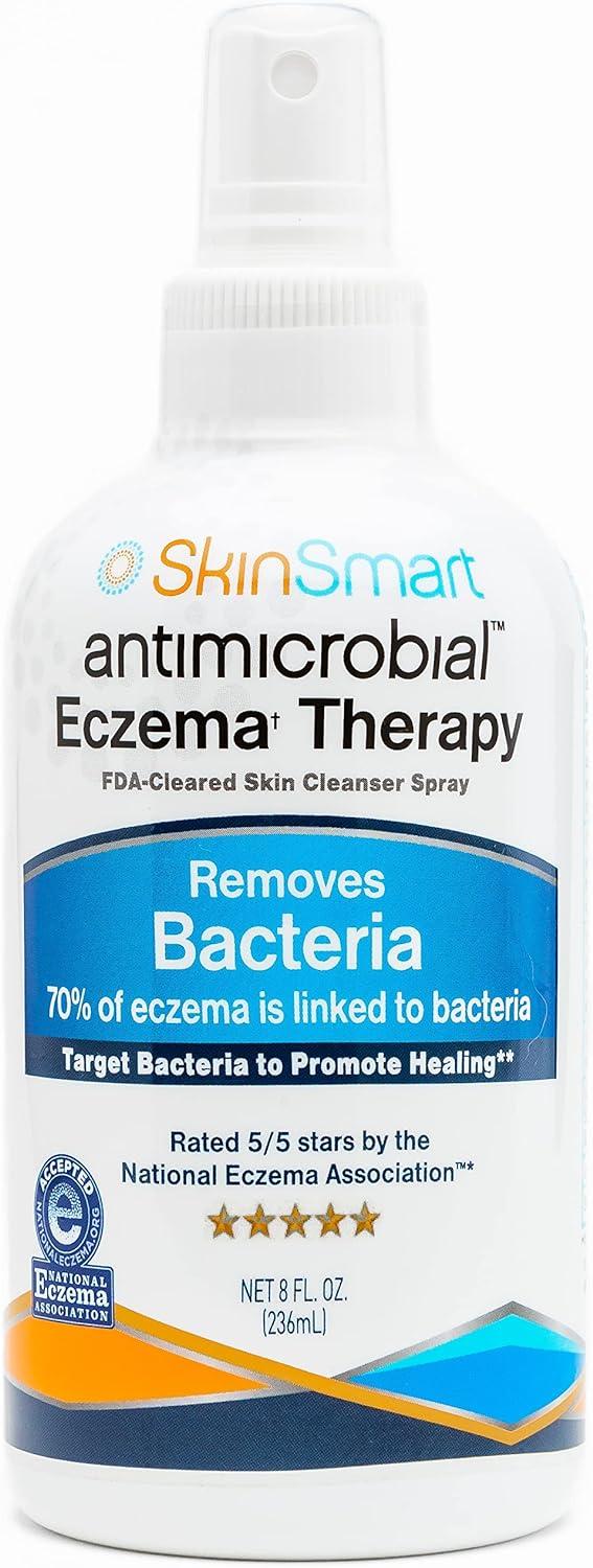 SkinSmart Antimicrobial Eczema Therapy Hypochlorous Acid 8 oz Spray for Adults, Kids & Seniors
