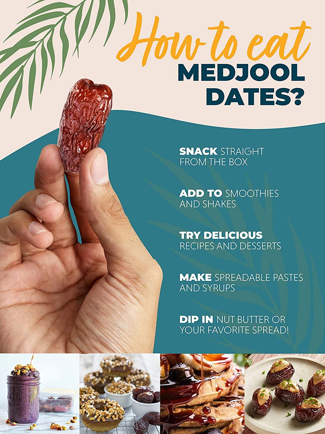 Natural Delights Organic Medjool Dates Large & Plump USDA Certified